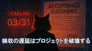 締切と承認書の前の人物