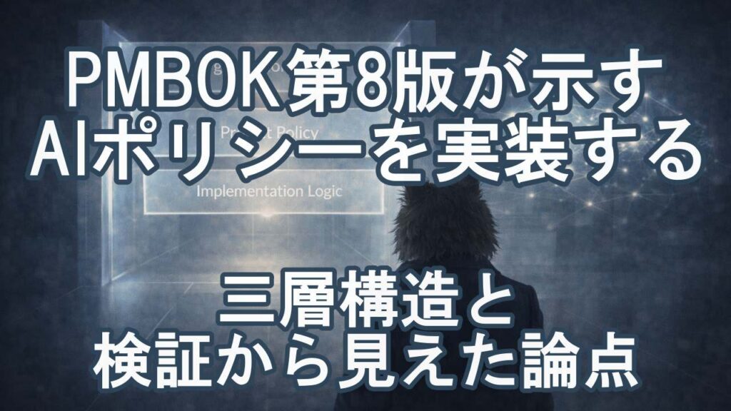 PMBOK第8版とAIポリシー